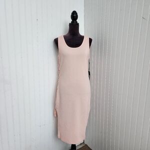 NWT Peachy Girl Juniors' Stretch Bodycon Dress Lace Up Side Waffle Texture Sz XL